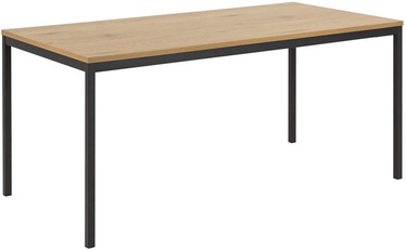 Pusdienu galds Home4you Seaford 12259, melna/ozola, 171 cm x 85 cm x 88.5 cm