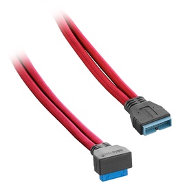 CableMod ModMesh Internal USB 3.0 90° 50cm Red