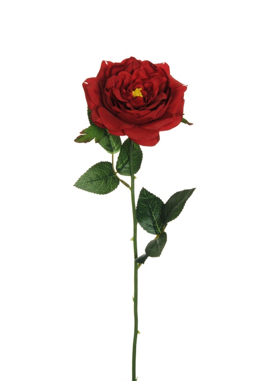 Kunstlill, roos, punane/roheline, 53 cm