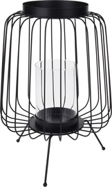 Candle Holder Black 49x49x37cm