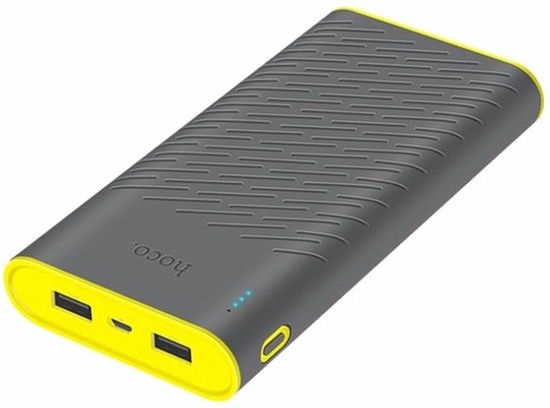 Nešiojamas įkroviklis (Power bank) Hoco, 30000 mAh, pilka