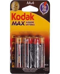 Kodak LR06-4BB AA Max Batteries 4x