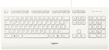 Klaviatuur Logitech K280e, EN/DE, valge