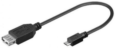 Manhattan Cable USB to USB-micro Black 0.20m