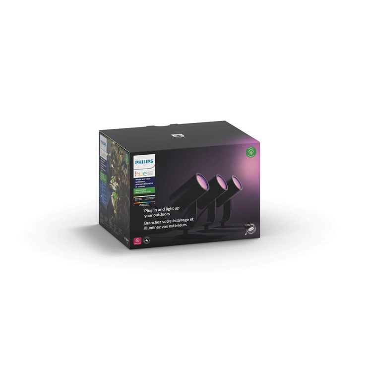 Nutivalgustus Philips Hue Lily White & Color, 8W, LED, IP65, must