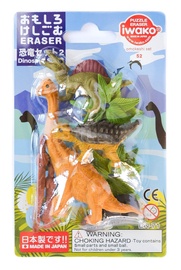 Dzēšgumija- puzles komplekts Iwako Puzzle Eraser Dinosaurs 2 Set, daudzkrāsaina