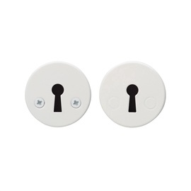 Durvju aizsargplāksnīte Abloy Keyhole Covers 001 A FE/JVA 62006 White