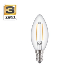 SPULDZE LED FIL B35 3W E14 WW CL ND 250L (STANDART)