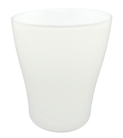 SN Glass Plant Pot Gracja Ø13cm White