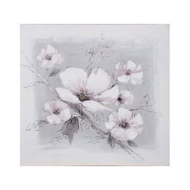 Fotoattēls Home4you White flowers, 600 mm x 600 mm