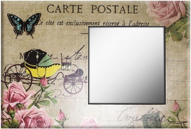 Home4you Mirror Linen Butterfly 60x90cm 75061