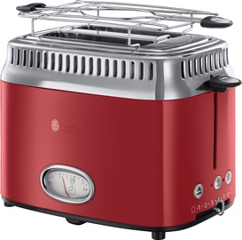 Тостер Russell Hobbs Retro Ribbon Red 21680-56, красный/нержавеющей стали