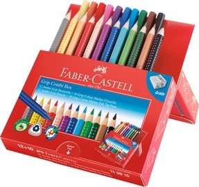 Krāsainie zīmuļi Faber Castell Grip Combi Box, 12 gab.