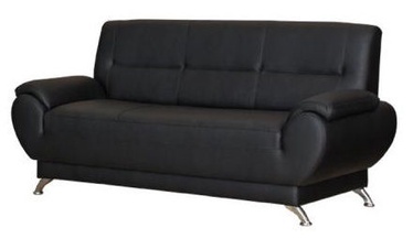 Bodzio Livonia Sofa 3 Eco Leather Black