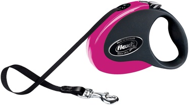 Flexi Collection Small 3m Black/Pink