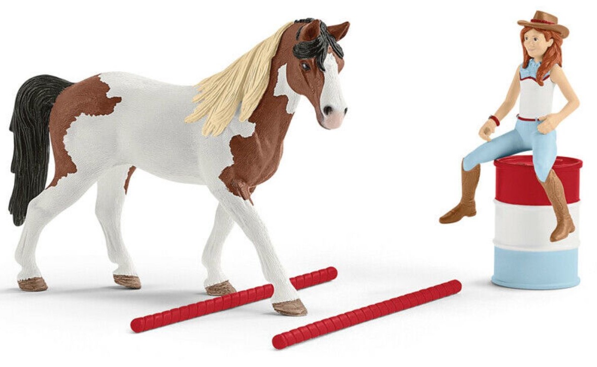 schleich horse club hannah's western riding set