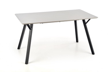 Pusdienu galds Halmar Balrog, melna/pelēka, 1400 mm x 800 mm x 740 mm