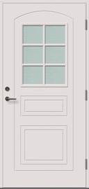 Дверь улица Viljandi Cello 6R, правосторонняя, белый, 209 x 99 x 6.2 см