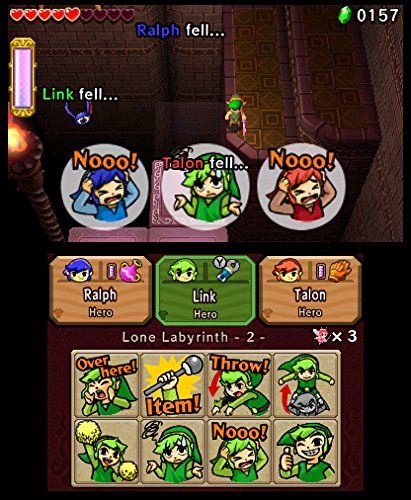 DS, 3DS игра Nintendo Legend Of Zelda: Tri Force Heroes