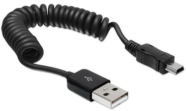 Delock Cable USB / USB-mini Black 0.6m