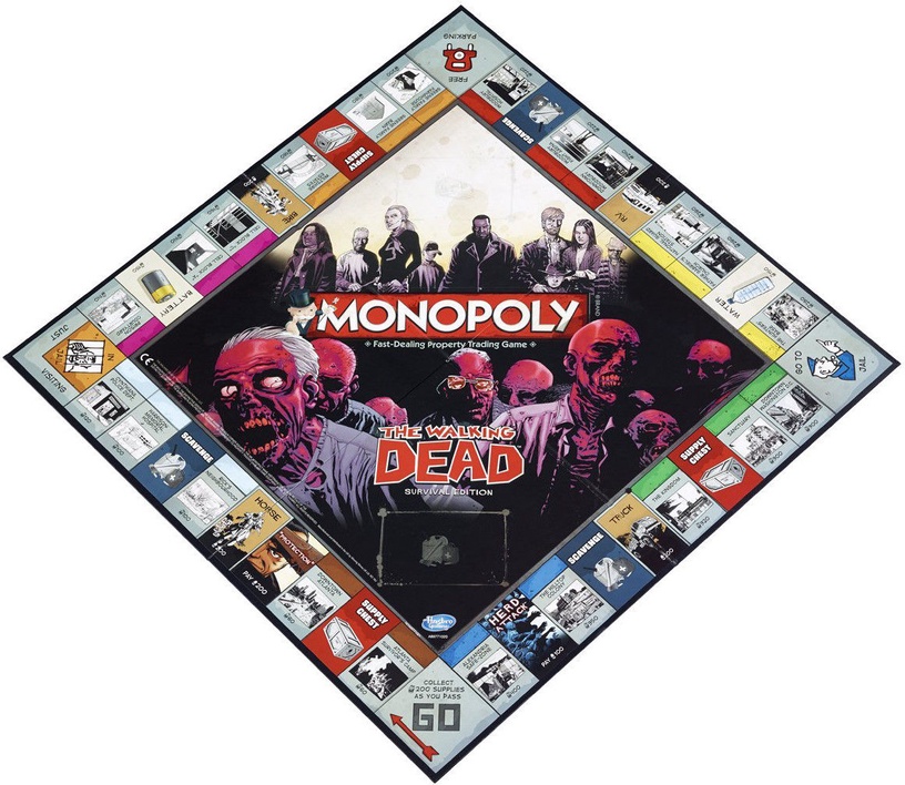 Stalo žaidimas Hasbro Monopoly The Walking Dead Survival Edition, EN