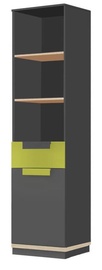 Plaukts Szynaka Meble Wow 01 Graphite/Oak/Green