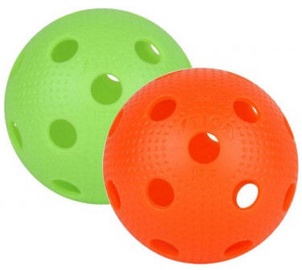 Florbola bumbiņa Stiga, zaļa/oranža, 2 gab.