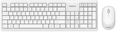 Philips C314 Slim Ergonomic Keyboard EN + Wireless Mouse White