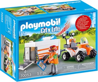 Playmobil City Life Rescue Quad With Trailer 70053