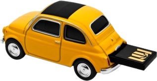 Autodrive Fiat Nuova 500 16GB Yellow