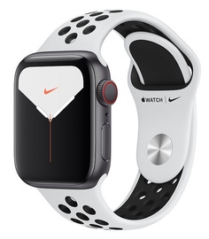 Išmanusis laikrodis Apple Watch Nike Series 5 40mm GPS Space Gray Aluminum Case with Pure Platinum Black Band Cellular