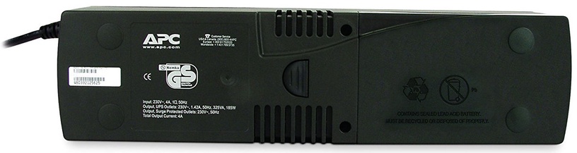 UPS įtampos stabilizatorius APC SurgeArrest Plus Battery Backup 325VA, 185 W