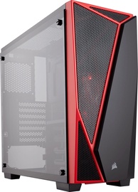 Corsair Carbide SPEC-04 Mid Tower ATX w/ Tempered Glass Side Case Black/Red