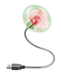Trust Flex USB Mini Fan w/ LED Clock