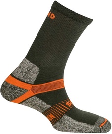 Носки Mund Socks Cervino, зеленый/oранжевый/серый, 42-45, 2 шт.