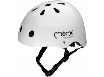 Ķivere velobraukšanai Momi Mimi Simply Together, balta/melna, 47 to 58 cm, 470 - 580 mm