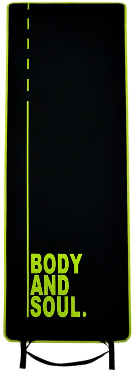 Kilimėlis fitnesui ir jogai PROfit DK 705-N, juoda/žalia, 180 cm x 60 cm