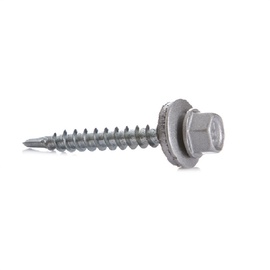 SKRŪVE JUMTA 4,8X35 RAL9006 SUDRABA 25GB
