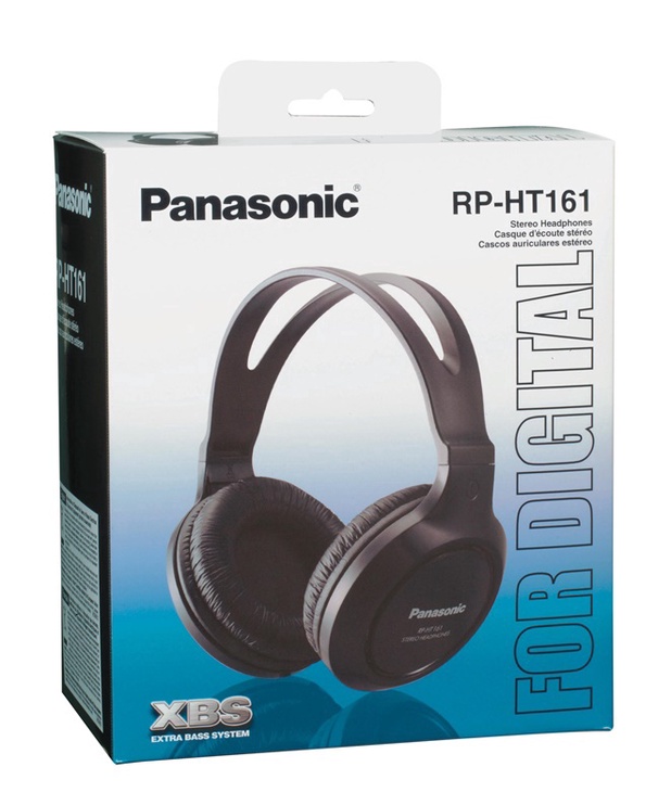 Laidinės ausinės Panasonic RP-HT161E-K, juoda