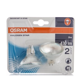 Halogeenlamp Osram Decost 51, 36°, 35W, GU5.3, 2tk