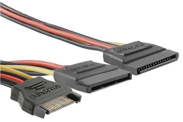 Qoltec Cable SATA / 2 x SATA 0.2m