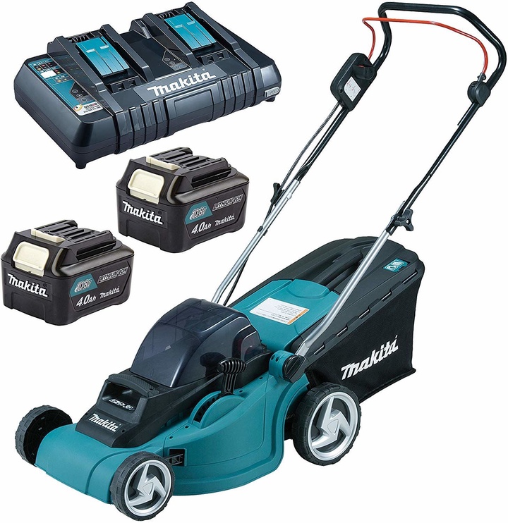 Аккумуляторная газонокосилка Makita DLM380PM2, 38 см