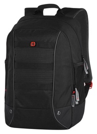 Portatīvā datora mugursoma Wenger RoadJumper 16" Laptop Backpack Black, melna, 15.6-16"