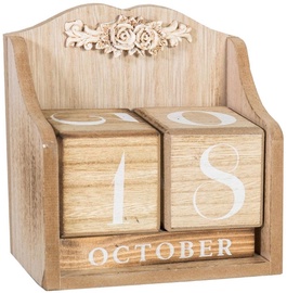 Home4you Wooden Calendar Blocks 14x7.5xH15cm
