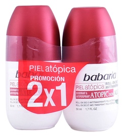Babaria Atopic Skin Deodorant Roll On With Aloe Vera 2 x 50ml