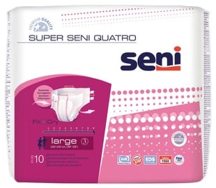 Подгузники Seni Super Quatro, Plus, 10 шт.