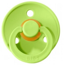 Bibs Colour Round Pacifier 2pcs Clear Water/Lime 6-18m