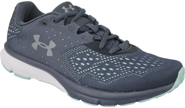 Under Armour Womens Charged Rebel 1298670-100 Grey/Blue 40.5