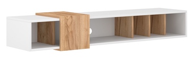 TV galds Vivaldi Meble Ronda, balta/ozola, 1500x350x250 mm