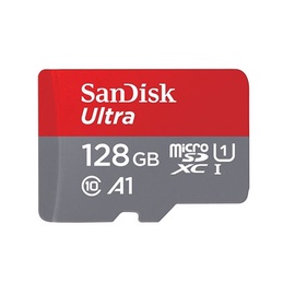 Sandisk Ultra 128GB microSDXC UHS-I Class 10 + SD Adapter SDSQUAR-128G-GN6MA